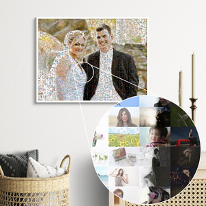 Fotomosaico personalizado para bodas
