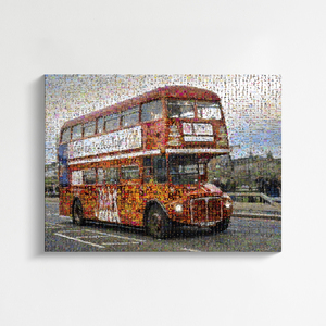 Crea tu Fotomosaico del icónico bus de Londres con tus recuerdos únicos