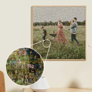 Mosaico de fotos: resumen anual familiar