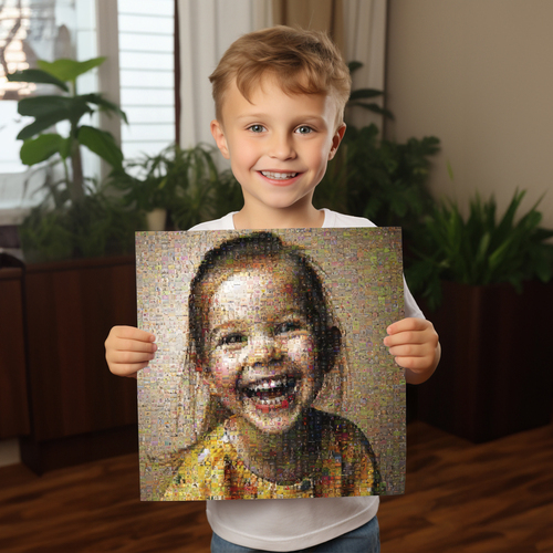 Fotomosaico infantil personalizado