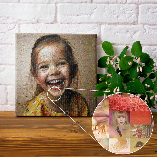 Fotomosaico infantil personalizado
