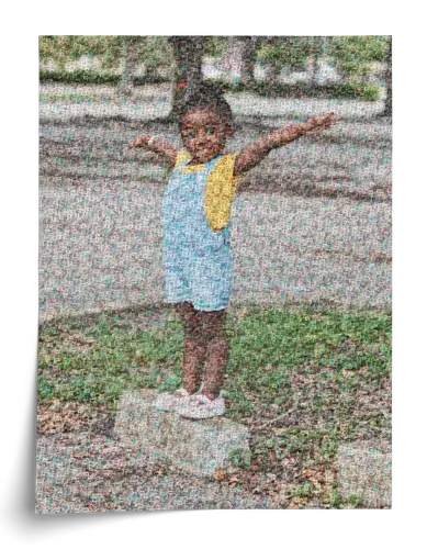Fotomosaico infantil personalizado