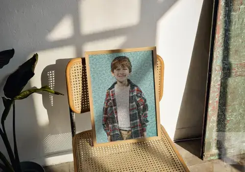 Fotomosaico infantil personalizado