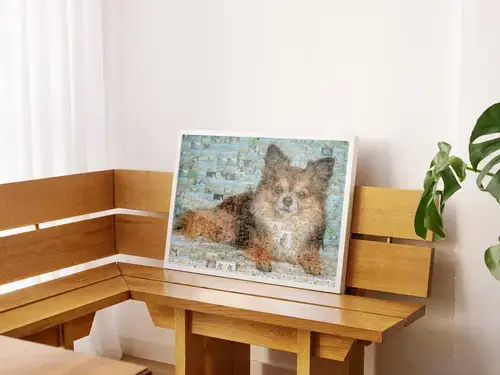 Retrato Mosaico Personalizado de Perros