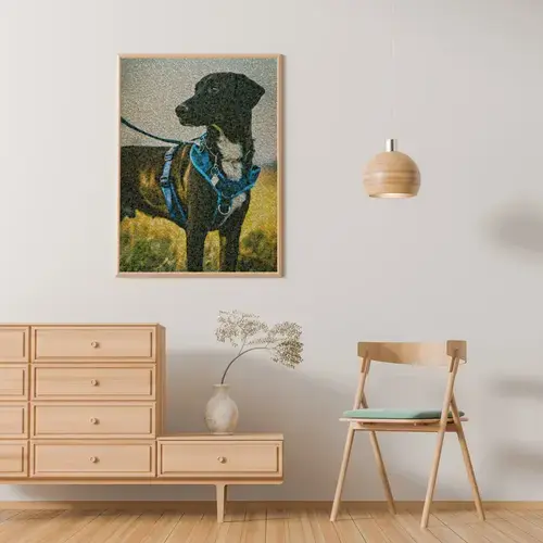 Retrato Mosaico Personalizado de Perros