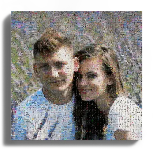 Captura tus recuerdos: Fotomosaico personalizable para parejas Captura tus recuerdos: Fotomosaico personalizable para parejas