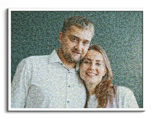 Fotomosaico personalizado para parejas