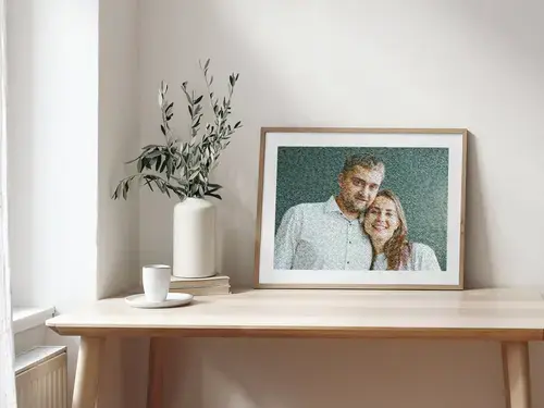 Fotomosaico personalizado para parejas