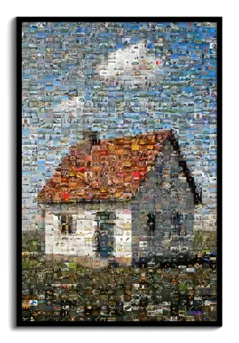 Mosaico de construcción: Casa de fotos de obra