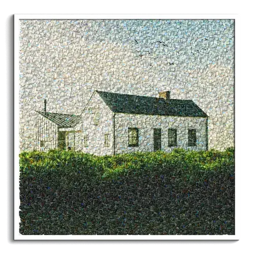 Mosaico de construcción: Casa de fotos de obra