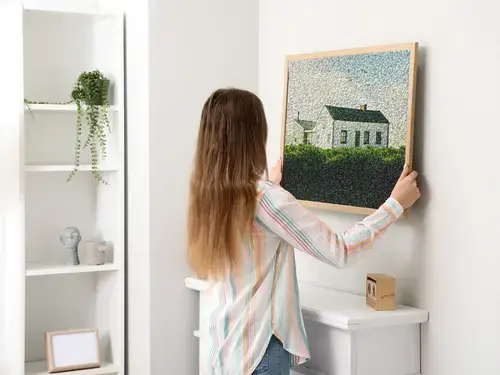 Mosaico de construcción: Casa de fotos de obra