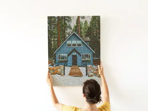 Mosaico de construcción: Casa de fotos de obra