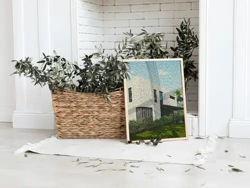 Mosaico de construcción: Casa de fotos de obra