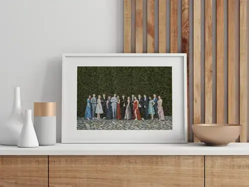 Mosaico de fotos: resumen anual familiar