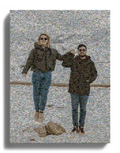 Mosaico de fotos: resumen anual familiar