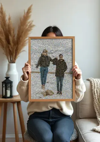 Mosaico de fotos: resumen anual familiar