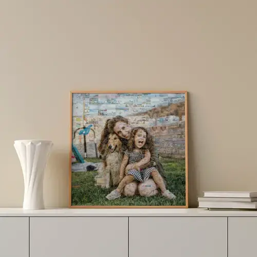 Mosaico de fotos: resumen anual familiar