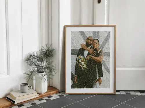Fotomosaico personalizado para bodas
