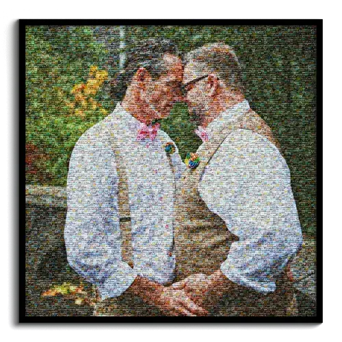 Fotomosaico personalizado para bodas