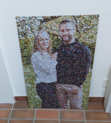Foto del cliente Daniel para la valoración Impresión Fotomosaico [En línea] Dibond 50x75cm